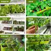 Maceta colgante de plástico para balcón, con 33 colgadores, ideal para barandillas de fresas y plantas familiares.