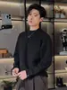 Camiseta de manga larga para hombre para otoño e invierno, cálida y con forro polar, capa base gruesa, sudadera pesada, top de doble cara con forro polar