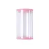 Ps huevo de belleza caja de almacenamiento cilíndrica transparente calabaza gota de agua corte oblicuo esponja de maquillaje cubierta acrílica material de embalaje