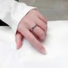 Anillo Ajustable de Apertura Trenzado Twist para Hombre y Mujer Hip-Hop Plateado Línea de Onda Antigua Combinación Suministro Anillo para Dedo de Comida