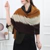 Bufanda Arrugada de Algodón y Lino Transfronteriza, Chal de Terciopelo, Turbante para Mujer con Color de Transición Gradiente, Suave Venta al por Mayor del Fabricante