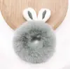 Super Fofa Faixa de Cabelo de Pelúcia Estéreo com Orelhas de Coelho Outono e Inverno Fofa Coração de Menina Prendedor de Cabelo Popular Elástico Acessórios de Cabelo