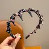 Nuevo Modelo 2025 Diadema Ondulada Dentada para Mujer, Pinza Antideslizante para Lavarse la Cara, Diadema Alta para la Parte Superior de la Cabeza, Accesorio para el Cabello de Alta Gama y Elegante