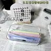 Escritorio a prueba de polvo de escritorio con cubierta, cesta de papelería acrílica, estante de almacenamiento, caja de almacenamiento transparente