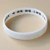 Atacado Grande Pulseira de Silicone Realizadora de Desejos Pulseira do Mestre Haitao Conexão do Rosário de Mantra Tira de Pulso para Adulto Criança