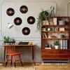 Estante de Madera para Discos de Vinilo Montado en la Pared Estante para CDs y Discos de Vinilo Partición Recta Estantería para Periódicos y Libros Estante para Discos