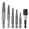 Extrator de parafuso de haste sextavada, ferramenta de remoção de dente deslizante, fio reverso, parafuso de remoção de dente reverso, extrator de fio quebrado