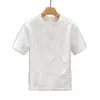 Camiseta de Manga Curta Transfronteiriça, Camiseta Masculina de Manga Curta com Caimento Solto, Camiseta Casual de Verão Estilo Coreano Marca Tendência