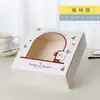 Caja de embalaje Snow Meiniang caja para tartas de huevo frescas caja desechable para postre horneado crujiente de copo de nieve cartón crujiente de yema de huevo