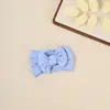 Faixa de Cabeça para Bebê Cor Sólida com Fonte Suave para Fontanela Acessórios de Cabelo Venda Quente Transfronteiriça Nylon Elástico Infantil Europeu e Americano Faixa de Cabelo de Alto Valor
