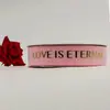 Cinta de regalo para ramo de flores de pastel con letras inglesas doradas de 2.5 cm cinta de embalaje hilo de cinta lote