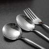 Restaurante Occidental Cubiertos de Acero Inoxidable Cuchillo para Bistec, Tenedor, Cuchara, Cafetería Cuchara para Comedor Estudiantil, Escuela Hotelera Cuchara para Café, Tenedor