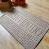 Tapete de chão transfronteiriço bem-vindo à exportação tapete de porta de PVC camurçado 40X60CM espesso Amazônia Sudeste Asiático fornecimento direto