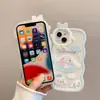 Adecuado para Apple 14 Pulsera de Monstruo Pequeño Onda Funda para Teléfono Móvil Iphone15 Perro Canela 13 Soporte Cubierta Protectora Estilo Nuevo
