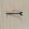 Gancho de prateleira gancho de viga tubo quadrado cor preto e branco cartão 2cm gancho gancho de metal gancho duplo gancho de cinco baht