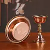 Artesanato Nepalesa Estilo Xizang Cobre Vermelho Artesanal Copo Ritual para Oferta de Água, Ornamento de Decoração para Casa, Disponível em Vários Tamanhos