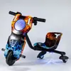 Go-Kart Eléctrico Multifuncional Transfronterizo para Niños, Coche de Derrape Cuadrado, Vehículo Inteligente de Equilibrio de Tres Ruedas 360°