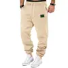 Pantalones de chándal con cordón para hombre, peso pesado de forro polar, holgados, modernos, casuales, Otoño e Invierno, Amazon Europeo y Americano, Transfronterizos