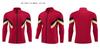 Venta al por mayor, cárdigan de cuello alto de primavera y otoño, abrigo para pareja, entrenamiento de fútbol, uniforme de baloncesto de manga larga, ropa exterior transpirable con estampado