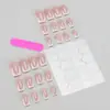 Aliexpress Mais Vendidos Esmalte de Unha Vestível Europeu e Americano Esmalte de Unha Francês Produtos Acabados 24 Peças Exportação Transfronteiriça Unhas Postiças Atacado