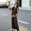 Outfits de Otoño para Niñas 2026 Nuevos Estilos Populares de Moda para la Moda de Otoño de Niñas: Conjunto de Tres Piezas Chaleco Estilo Coreano para Niños Mayores