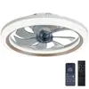 Luz de Ventilador LED para Sala de Estar Amazon Style, Control Remoto Inteligente para Dormitorio 110V Luz de Ventilador de Techo para Comedor, Luz de Ventilador en Paquete Pequeño