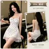 Estilo Desejo Puro Xianyi Camisola de Bolinhas Vestido de Noite Acabamento em Renda Laço Sexy Roupa Íntima para Casa Saia Curta 896