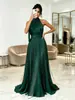 849W Roupas femininas europeias e americanas 2026 outono e inverno novo estilo elegante cor sólida franja chiffon vestido de noite para festas e bailes