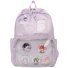 Nueva Mochila Estilo Universitario Japonés Mochila para Estudiante de Secundaria y Preparatoria Mochila Escolar Transparente de Alto Color con Dibujos Animados y Linda