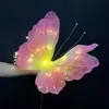 Organza Imitação de Seda Borboleta Rede de Seda Adereços Luminosos com Luzes Xiaomi para Decoração de Vitrine de Shopping