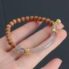 Pulsera Natural de Sándalo Barbie Media Pulsera Jiangzhenxiang Humo Morado Ágata Calcedonia Natural Pulsera China Nueva de Alta Calidad