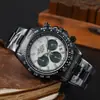 Reloj de pulsera multifunción de seis pines de Lao, reloj de moda para hombre, banda de acero, reloj de cuarzo, fabricantes, venta al por mayor, generación