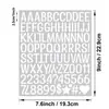 Pegatinas de Letras de 1 pulgada Pegatinas Artísticas de Vinilo Manualidades DIY Pegatinas de Letras para Cocina