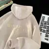 Sudadera Gruesa de Gamuza para Hombre Moda Otoño e Invierno Marca Duffy Guapo Americana Oversize Holgada Engrosada con Capucha Chaqueta