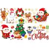 HM92055ds Pegatinas navideñas para ventanas, puertas y ventanas de cristal, decoración de oficinas y tiendas, pegatinas navideñas de pared