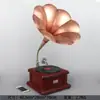 Tocadiscos de Vinilo Adornos Nórdicos de Lujo Ligero Modelo Retro Gramófono Gabinete de Vino Cafetería Decoraciones para Ventanas del Hogar