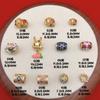 Arena Oro Aceite de Gota Perla Rui Cubo de Perlas Pulsera DIY con Pulsera de Perlas Perla Suelta Oro Antiguo Esmalte Perla de Gota