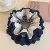 Scrunchie de Renda Estilo Coreano para Mulheres 2026 Novo Estilo Elástico de Cabelo Estilo Preguiçoso Corda de Cabelo Grande Acessório para Coque Flor de Cabelo