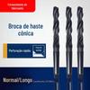 Fornecimento de fábrica de broca cônica Morse de aço rápido 4341, broca cônica nitretada laminada, broca helicoidal de 23-32 mm
