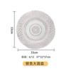 Estilo europeu Estilo ocidental placa de vidro de luxo leve prato de bife dourado criativo placa plana galvanoplastia tapete banquete sobremesa prato decorativo
