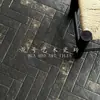 Azulejos largos de piedra caliza en tira, estilo vintage, negros y dorados, 50x200, hechos a mano, para paredes y suelos de casas, restaurantes, bares y espacios comerciales