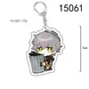 Chaveiro de Anime Periférico Honkai Star Rail Orvalho Branco 7 de Março Verde Quercetina Acrílico Pingente Dupla Face