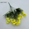 Buquê Artificial Pequeno Cardo Flores Artificiais Decoração de Sala de Estar Interna Móveis para Casa Grama de Primavera Crisântemo Selvagem Pequeno Ramo Comércio Exterior Atacado