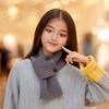 Bufanda para Niños de Estilo Coreano Nuevo, Estilo Otoño e Invierno, Versátil Bufanda Tipo Jersey Cruzada de Estilo Coreano con Botón para Bebé Niño y Niña