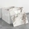 Adesivo de Azulejo Imitação Mármore Papel de Parede Autoadesivo Impermeável e à Prova de Umidade Renovação de Parede Painel Decorativo de Alumínio-Plástico Adesivo de Parede de Espuma Branco