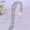 Youlapan S161B Suministro de Comercio Exterior Vestido de Novia Accesorios de Diamantes Cinturón de Diamantes Completo DIY Pegamento Termofusible Parche Dorado