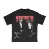 2025 Nova Exportação Solta Metro Boomin Heróis e Vilões Camiseta Masculina e Feminina Lavável t Sh