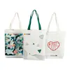 Bolsas de Lona Personalizadas para Bricolaje al por Mayor Regalos Promocionales Bolsas de Algodón Compras Moda Bolsos de Lona de un Solo Hombro