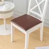 Cojín de Asiento de Cuero Impermeable y Resistente a Manchas, Cojín Espesado para Silla de Comedor, Cojín Antideslizante para Taburete en Forma de Herradura, Cojín de Oficina para Estar Sentado Mucho Tiempo