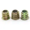 M4-10 * 1 Diente Tuerca para Muebles Tuerca Embebida Incrustada con Correa de Madera Cojín con Tuerca Trapezoidal Intermedia Color Zinc